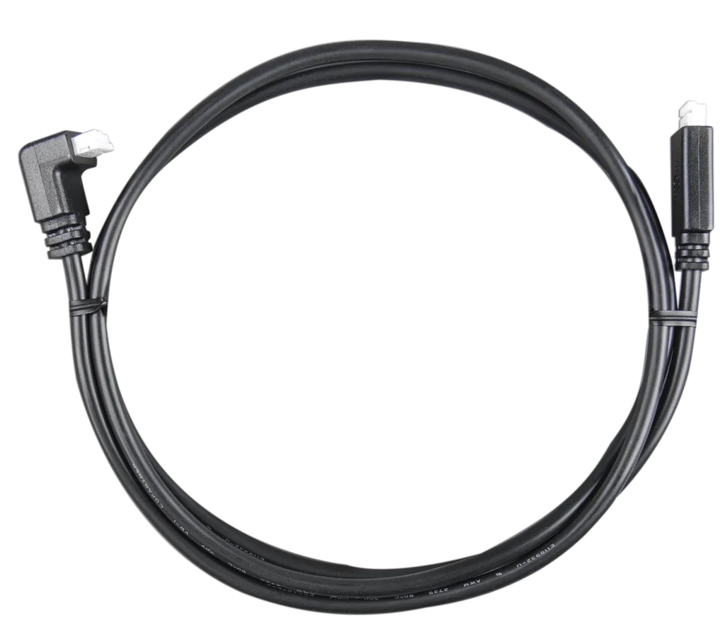 VE.Direct Cable 0,9m (one side Right Angle conn)