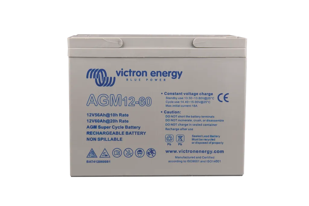 12V/60Ah AGM Super Cycle Batt. (M6)
