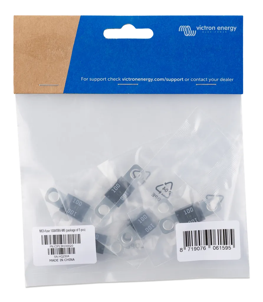 MIDI-fuse 100A/58V-M6 (package of 5 pcs)