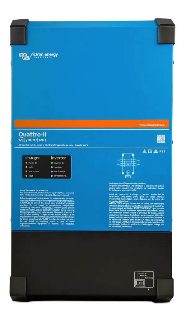 Quattro-II 24/3000/70-50/50 2x120V