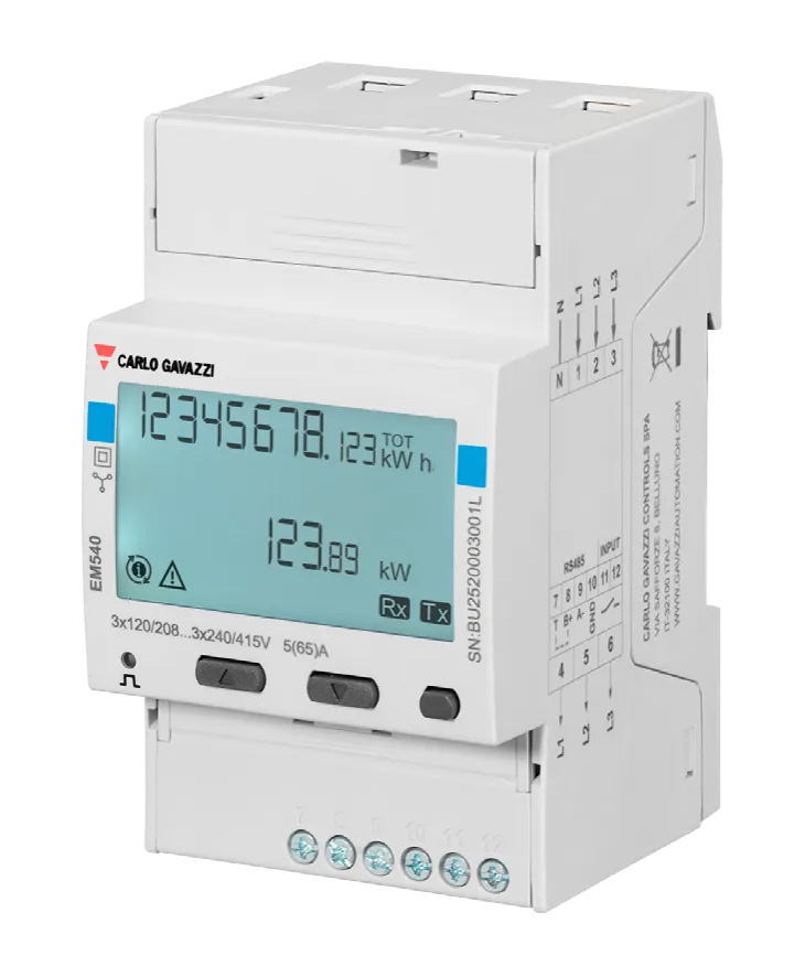 Energy Meter EM540 - 3 phase - max 65A/phase
