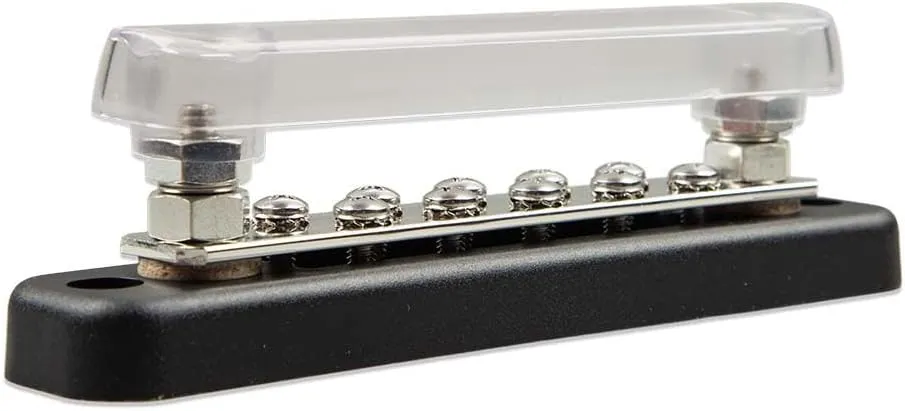 Busbar 150A 2P with 10 screws +cover