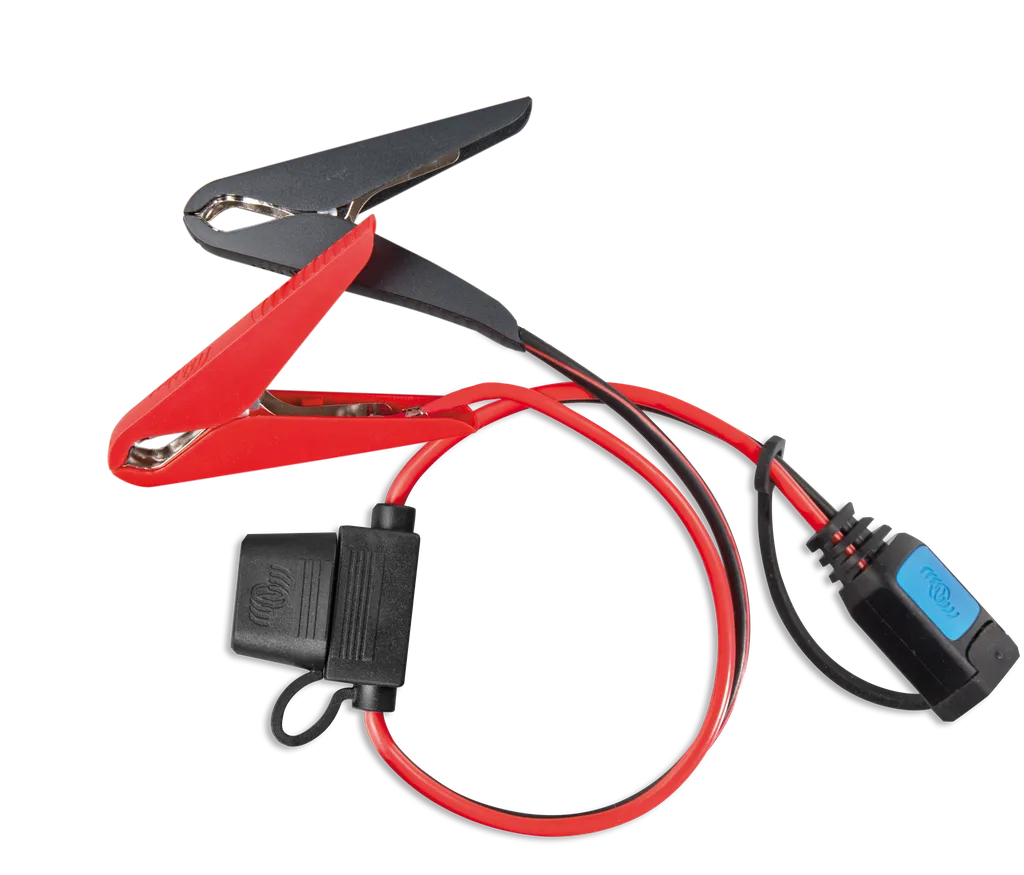 Zubehör für Blue Smart IP65 Ladegeräte Kabel, Zangen-Anschlussklemmen (30A ATO-Sicherung)