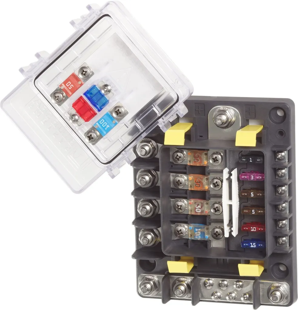 Multi-Sicherungshalter 350A - 4x MIDI & 6xATC/ATO