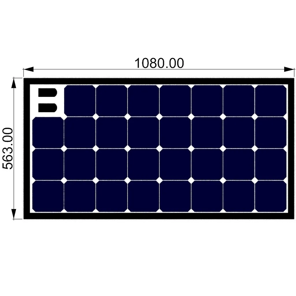 SOLBIAN SunBoard - Solarmodul-Kit für Relingsmontage 108Wp SunBoard M - STB