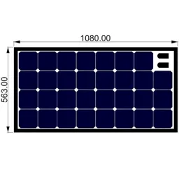 SOLBIAN SunBoard - Solarmodul-Kit für Relingsmontage 108Wp SunBoard M - BB