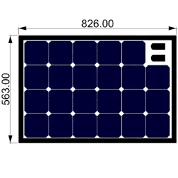 SOLBIAN SunBoard - Solarmodul-Kit für Relingsmontage 80Wp SunBoard S - BB