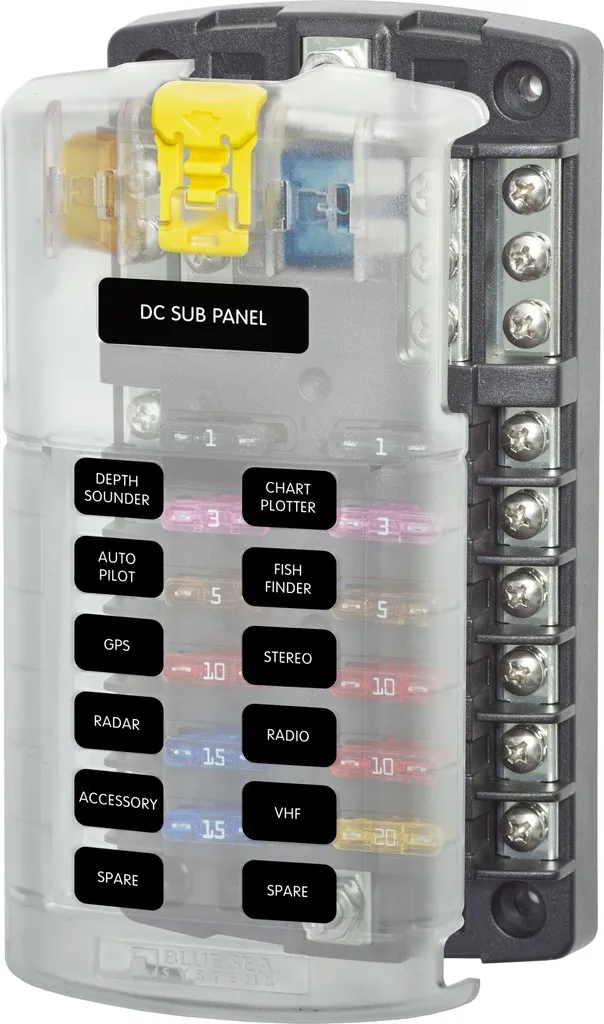 Sicherungs-Block ATO/ATC mit negativer Busbar 12-fach