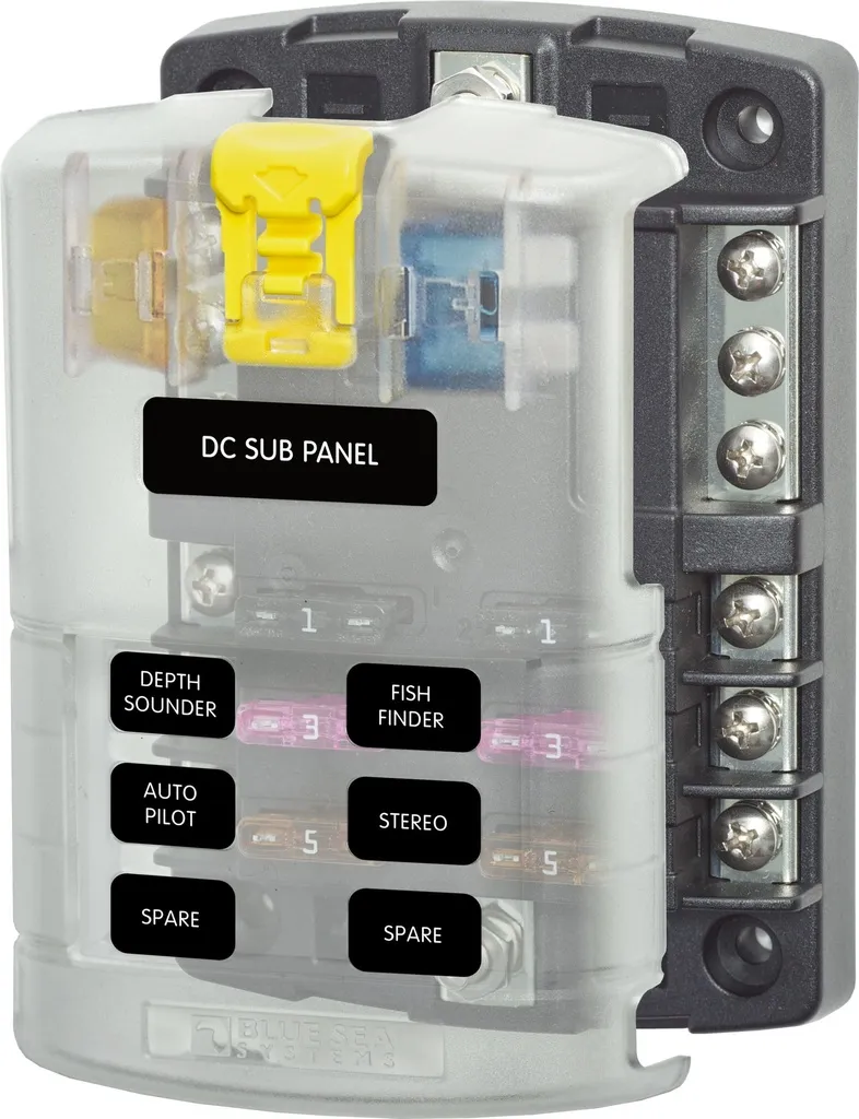 Sicherungs-Block ATO/ATC mit negativer Busbar 6-fach