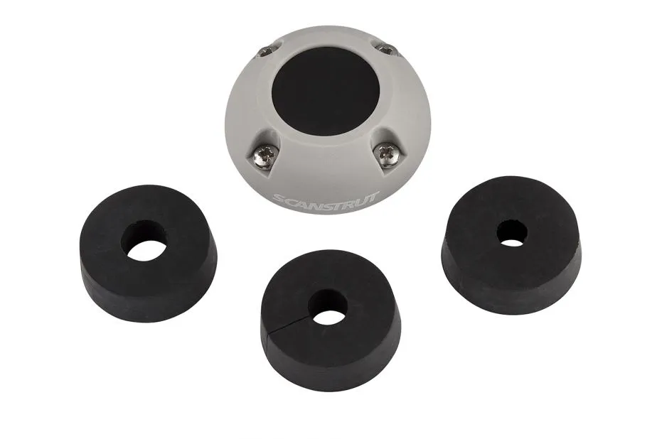 Scanstrut vertikale IP68 Kabel-Durchführung (Kunststoff / Edelstahl) Kunststoff (grau), Scanstrut DS30-P (30mm)