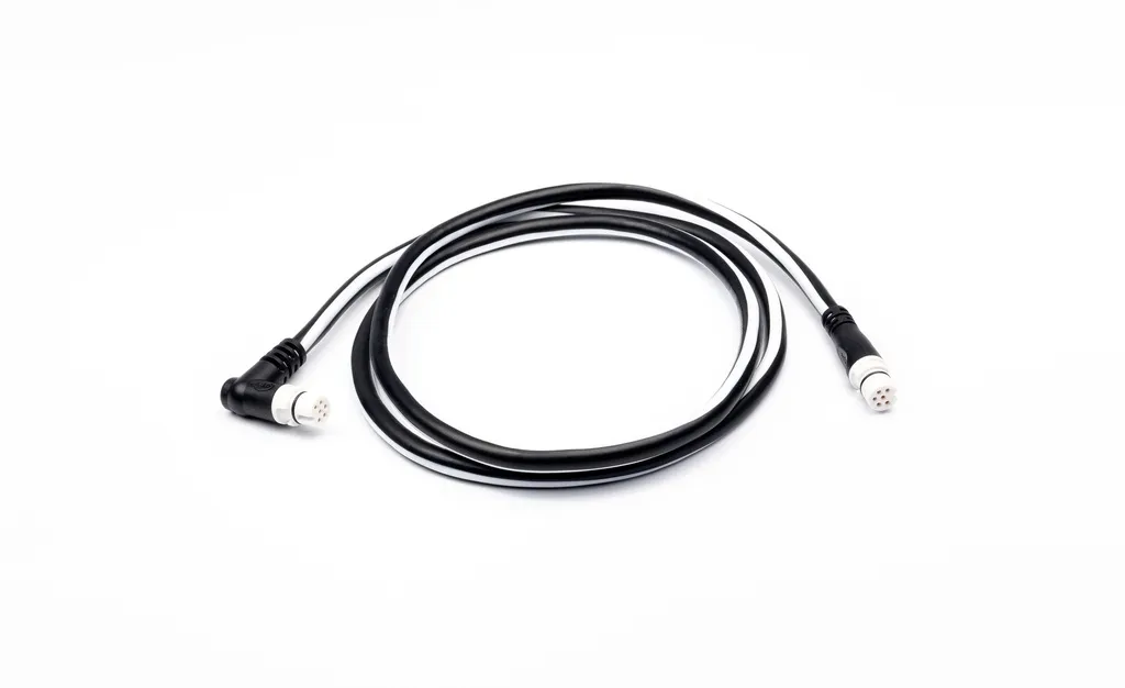 STNG Anschluss-Kabel 1x gerade 1x Winkelstecker 1m
